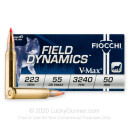 Bulk 223 Rem Ammo For Sale - 55 Grain V-MAX polymer tip Ammunition in Stock by Fiocchi - 1000 Rounds