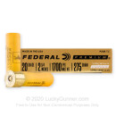 Premium 20 Gauge Ammo For Sale - 2-3/4” 5/8oz. Copper Sabot Slug Ammunition in Stock by Federal Trophy Copper - 5 Rounds