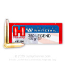 Premium 350 Legend Ammo For Sale - 170 Grain InterLock Ammunition in Stock by Hornady American Whitetail - 20 Rounds