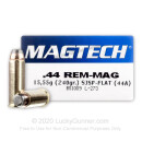 44 Magnum - 240 gr SJSP - Magtech - 1000 Rounds