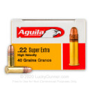 Cheap 22 LR Ammo For Sale - 40 gr CPRN - Aguila SuperExtra Ammunition Online - 50 Rounds