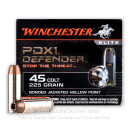 45 Long Colt Ammo - 225 gr JHP PDX1 - Winchester Supreme Elite Bonded Ammunition - 20 Rounds