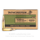 Cheap 5.56x45 Ammo For Sale - 62 Grain FMJ M855 Ammunition in Stock by Winchester - 200 Rounds