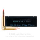 Premium 300 AAC Blackout Ammo For Sale - 110 Grain V-MAX Ammunition in Stock by Ammo Inc. - 20 Rounds