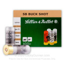 Bulk 12 ga Ammo For Sale - 2-3/4" #1 Buck 12 Pellet Ammunition by Sellier & Bellot - 250 Rounds