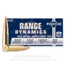 Cheap 300 AAC Blackout Ammo For Sale - 150 gr Full Metal Jacket - Fiocchi Ammunition - 50 Rounds