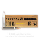 Premium 300 Win Mag Ammo For Sale - 185 Grain Berger Hybrid Hunter Ammunition in Stock by Federal - 20 Rounds