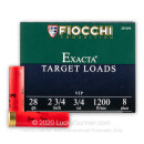 Bulk 28 Ga Fiocchi #8 Target Ammo For Sale - Fiocchi Premium Exacta 28 Ga Shells - 250 Rounds