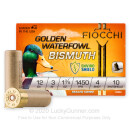 Premium 12 Gauge Ammo For Sale - 3” 1-3/8oz. #4 Bismuth Shot Ammunition in Stock by Fiocchi Golden Waterfowl - 10 Rounds
