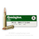 Cheap 303 British Ammo For Sale - 174 gr MC Ammunition In Stock by Remington UMC - 20 Rounds