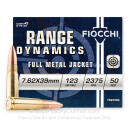Bulk 7.62x39 Ammo For Sale - 123 Grain FMJ Ammunition in Stock by Fiocchi - 500 Rounds