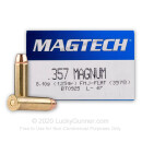 Cheap 357 Mag - 125 gr FMJ-Flat With Nickel Plated Casings - Magtech - 50 Rounds