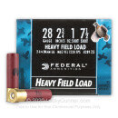 Cheap 28 Gauge Ammo For Sale - 2-3/4” 1oz. #7.5 Shot Ammunition in Stock by Federal Game Load Upland Hi-Brass - 25 Rounds