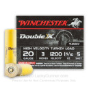Bulk 20 Gauge Ammo - Winchester Double-X Turkey 3" #4 Shot - 100 Rounds