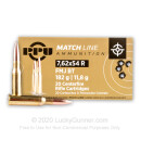 Match 7.62x54r Ammo For Sale - 182 gr FMJ-BT Ammunition In Stock by Prvi Partizan - 20 Rounds