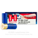 Premium 12 Gauge Ammo For Sale - 2-3/4” 1oz. Rifled Slug Ammunition in Stock by Hornady American Gunner Reduced Recoil - 5 Rounds
