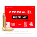 Bulk 30 Carbine Ammo For Sale - 110 Grain FMJ Ammunition in Stock by Federal American Eagle - 500 Rounds