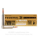 Premium 7mm Rem Mag Ammo For Sale - 150 Grain Trophy Copper Ammunition in Stock by Federal - 20 Rounds