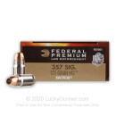 Premium 357 Sig Ammo For Sale - 125 gr HST JHP - Federal Tactical Ammunition Online - 50 Rounds