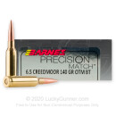 Premium 6.5 Creedmoor Ammo For Sale - 140 Grain OTM BT Ammunition in Stock by Barnes Precision Match - 20 Rounds