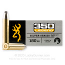 Premium 350 Legend Ammo For Sale - 180 Grain SP Ammunition in Stock by Browning Silver Series - 20 Rounds