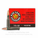 Bulk 7.62x54R Ammo For Sale - 148 Grain FMJ Ammunition in Stock by Red Army Standard - 620 Rounds