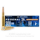 Bulk 308 150 grain soft point Federal Power Shok Rifle Ammunition For Sale - 200 Rounds