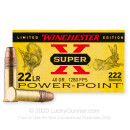 Cheap 22 LR Ammo For Sale - 40 Grain CPHP Ammunition in Stock by Winchester Super-X - 222 Rounds