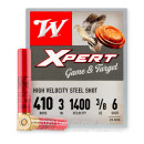 Cheap 410 Gauge Ammo For Sale - 3" 3/8 oz. #6 Shot Ammunition in Stock by Winchester Xpert Steel Game - 25 Rounds