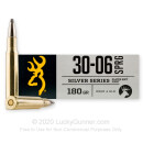 Premium 30-06 Ammo For Sale - 180 Grain SP Ammunition in Stock by Browning Silver Series - 20 Rounds