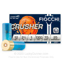 Cheap 12 Gauge Ammo For Sale - 2-3/4" #7.5 Crusher Ammunition in Stock by Fiocchi - 250 Rounds