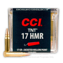17 HMR Ammo For Sale - 17 gr TNT Hollow Point - CCI Ammunition In Stock - 50 Rounds