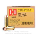 357 Magnum Ammo For Sale - 158 gr JHP XTP Hornady Ammunition In Stock - 25 Rounds