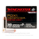 38 Special +P Ammo for Sale  - 130 gr JHP - Winchester Supreme Elite Bonded Ammunition - 20 Rounds