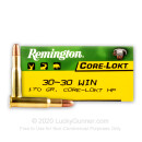 30-30 Ammo For Sale - 170 gr HP - Remington Core-Lokt Ammo Online - 20 Rounds