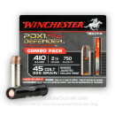 Premium .45 LC / .410 bore Ammo For Sale - 225 grain JHP  / 2-1/2” Shotshell Ammunition in Stock by Winchester Defender - 20 Rounds