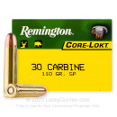 Cheap 30 Carbine Hunting Ammo For Sale - 110 gr SP - Remington Express Ammunition Online - 50 Rounds