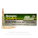 Premium 30-06 Ammo For Sale - 150 Grain Scirocco Bonded Ammunition in Stock by Remington - 20 Rounds