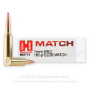Premium 7mm PRC Ammo For Sale - 180 Grain ELD Match Ammunition in Stock by Hornady Match - 20 Rounds