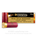 12 Gauge Ammo For Sale - 2-3/4" 00 Buck FliteControl Wad Ammunition by Federal LE