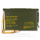 Bulk 7.62x51 Ammo For Sale - 145 Grain FMJBT Ammunition in Stock by Prvi Partizan - 500 Rounds in Ammo Can