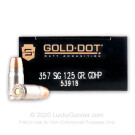 Premium 357 Sig Ammo In Stock - 125 gr JHP - Speer Gold Dot Law Enforcement Duty Ammunition For Sale Online - 50 Rounds