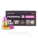 Premium 9mm Ammo For Sale - 124 Grain Total Synthetic Jacket FN Ammunition in Stock by Federal Syntech Training Match - 500 Rounds