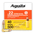 Cheap 22 LR Ammo For Sale - 40 Grain CPRN Ammunition in Stock by Aguila - 500 Rounds