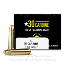 Cheap 30 Carbine Ammo For Sale - 110 Grain FMJ Ammunition in Stock by Armscor USA - 50 Rounds