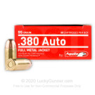 380 Auto Ammo In Stock - 95 gr FMJ - 380 ACP Ammunition by Aguila For Sale - 50 Rounds