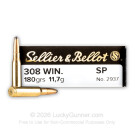 308 - 180 gr SP - Sellier & Bellot - 20 Rounds