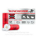 12 Gauge - 2-3/4" 1-1/4 oz. #7.5 Shot - Winchester Super-X - 25 Rounds