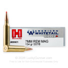 7mm Rem Mag - 154 Grain SST - Hornady American Whitetail Tipped - 20 Rounds