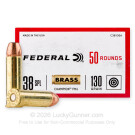 38 Special - 130 Grain FMJ - Federal Champion - 50 Rounds